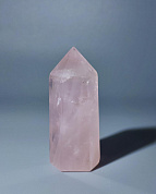 Кристалл - генератор розовый кварц 20*16*46 мм фото
