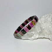 Браслет турмалин (р-р камня 6*9 мм), 18 см фото
