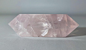 Кристалл - двухголовик розовый кварц 80*25*27 мм фото
