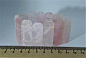 Браслет розовый кварц (р-р камня 15*33-15*40 мм), 18 см