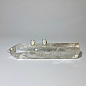 Серьги (гвоздики) с Эфиопским опалом, р-р камня 5*7 мм