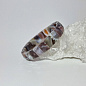 Браслет агат бразильский (граненый, р-р камня 10*20 мм), 18,5 см