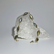 Браслет лабрадор (р-р камня 6*13 мм), 18-19,5 см фото
