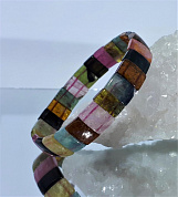 Браслет турмалин (р-р камня 7*11 мм), 17,5 см фото
