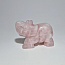 Слон розовый кварц 54*27*37 мм