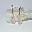 Серьги розовый кварц (р-р камня 27*12 мм). Юв.сплав с покрытием серебра