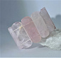 Браслет розовый кварц (р-р камня 15*33-15*40 мм), 18 см