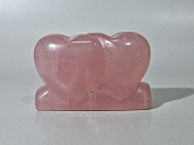 Сердечки розовый кварц 50*14*32 мм фото